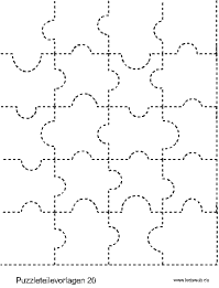 Puzzleteilvorlagen 20