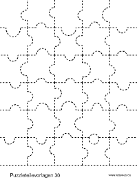 Puzzleteilvorlage 30
