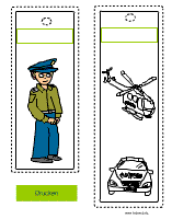 Polizist Lesezeichen
