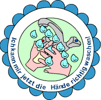 Händewaschen Medaille