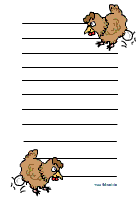 Huhn legt Ei Briefpapier