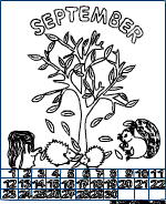 September-Kalenderblatt
