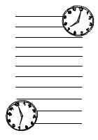Uhr Briefpapier