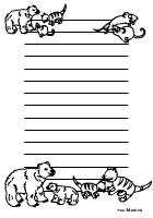 Bär Katze Maus Briefpapier