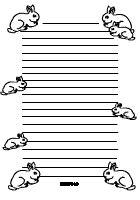 Kaninchenbriefpapier