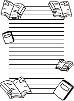 Briefpapier viele Linien Buch