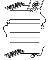 Briefpapier Computer