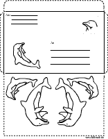 Delfin-Briefumschlag