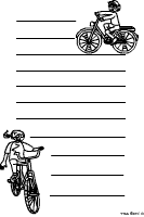 Fahrrad-Briefpapier