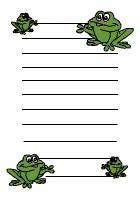 Frosch-Briefpapier