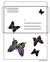 Schmetterlings-Briefumschlag