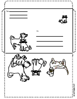 Hunde-Katzen-Briefumschlag