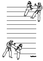 Karate Briefpapier