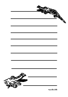 Krokodil-Briefpapier