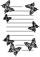 Schmetterling Briefpapier