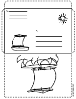 Segelschiff-Briefumschlag