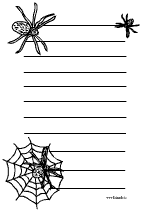 Spinnenbriefpapier