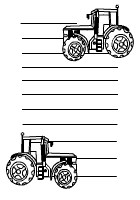 Traktor-Briefpapier