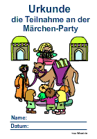 Märchen Party Urkunde