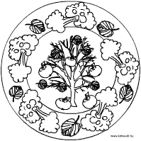 Apfelbaum Wind Mandala