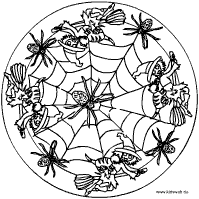 Hexe-Spinnen-Mandala