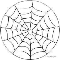 Spinnennetz-Mandala
