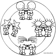 Kindergruppen-Mandala