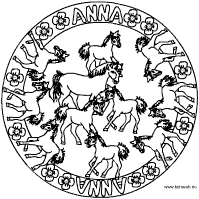 Anna Pferd Mandala