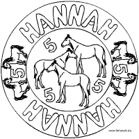 Hannah Pferde-Mandala