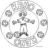 Keno Fußball-Mandala