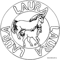 Laura Pferde Mandala