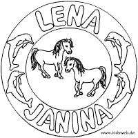 Lena und Janina Mandala