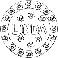 Namen-Mandala Linda