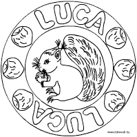 Luca Eichhörnchen Mandala