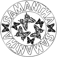 Samantha Schmetterlingsmandala