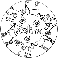 Namen-Mandala Selina