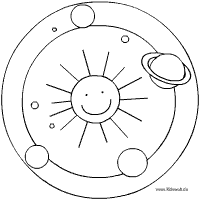 Sonne Planeten Mandala