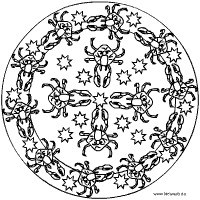 Sternzeichen Mandala