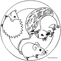 Das Igel-Maus-Mandala