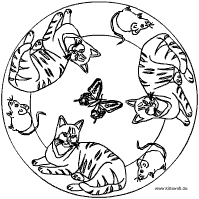 Katze-Maus-Mandala