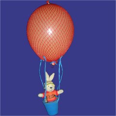 Heissluftballon für Osterhasen