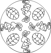 Osterhasen-Mandala