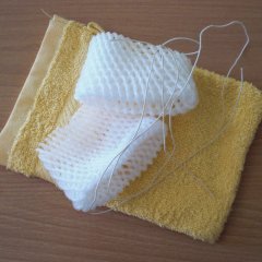 Material für Waschhandschuhhasen