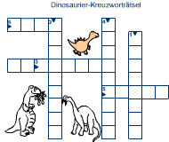 Dinosaurier-Kreuzworträtsel