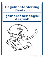 Begabtenförderung Deutsch Deckblatt