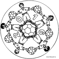 Fußball Mandala