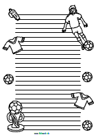 Fußballer Briefpapier