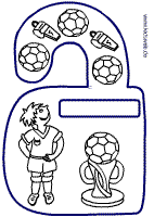 Fußball-Türschilder