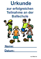Ballschule Urkunde