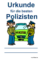 Polizei Urkunde